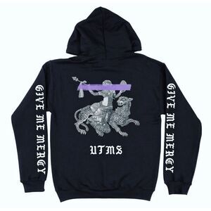 The Cult Official Under The Midnight Sun Tour Merch‎ Black Zip Up Hoodie XL NEW